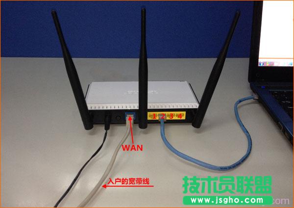 網線入戶接入時，路由器的正確連接方式