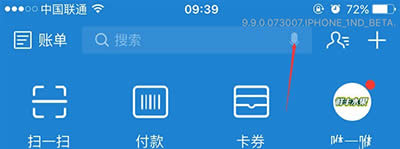 支付寶9.9語音識別