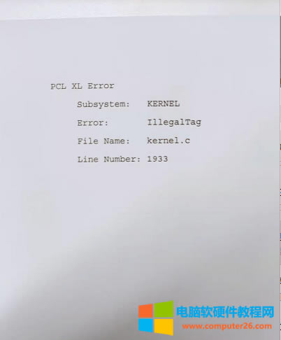 HP403ӡCӡһļ͕һPCL XLErrore