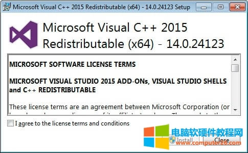 @ʾ Microsoft Visual C++-2015 Redistributable ĻҪͬSɗl͗l“ͬ”д򹴣ȻΓ“b”o
