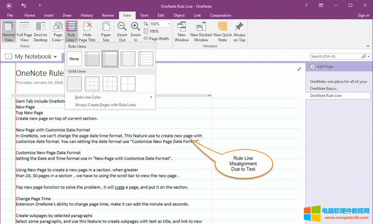 OneNote ݔ֕rͻʾWeλ