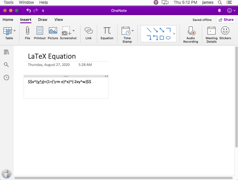 ľWЏ LaTeX _ʽɈDƬʽ Mac OneNote 