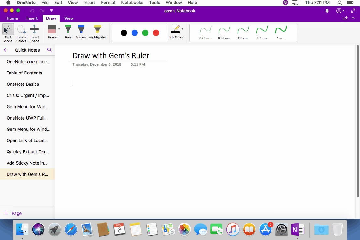 ʹö䌚˳߁o OneNote for Mac oޣLD