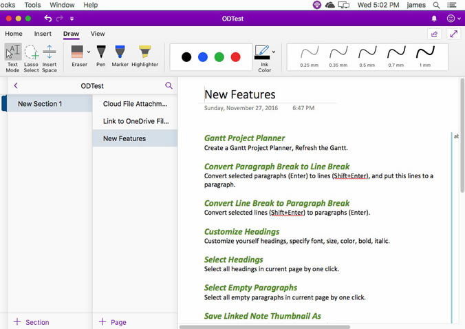 ʹ䌚ˆ Gem Menu for Mac OneNote 턓ژ} OneNote 