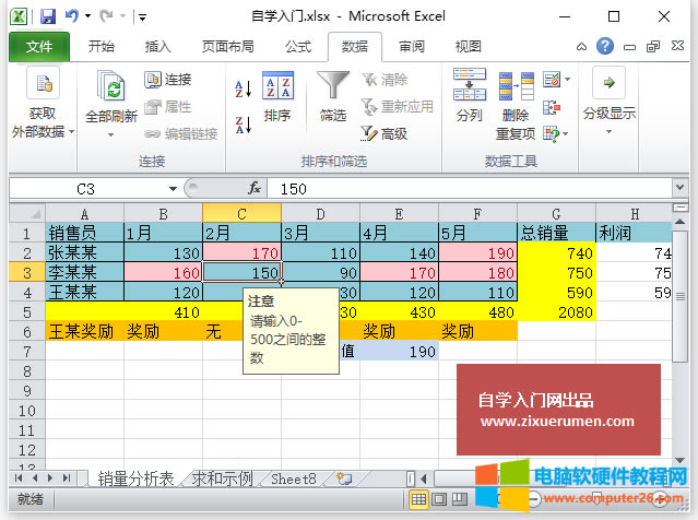 Excel數據驗證（Excel 2010中通過“數據驗證”功能控制只能輸入特定數據的方法）