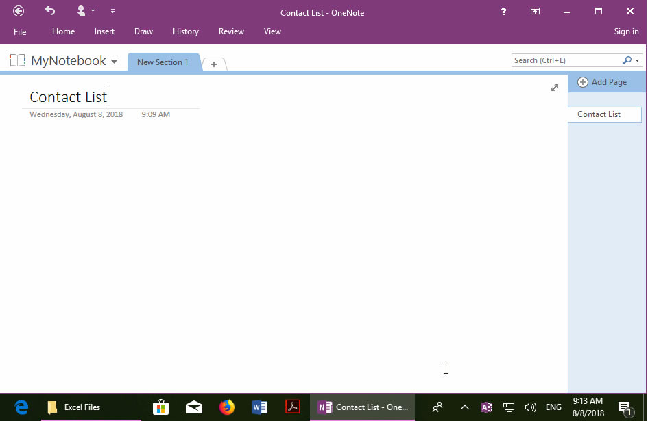 自動同步刷新外部的 Excel (.xlsx) 文件到 OneNote 表格里