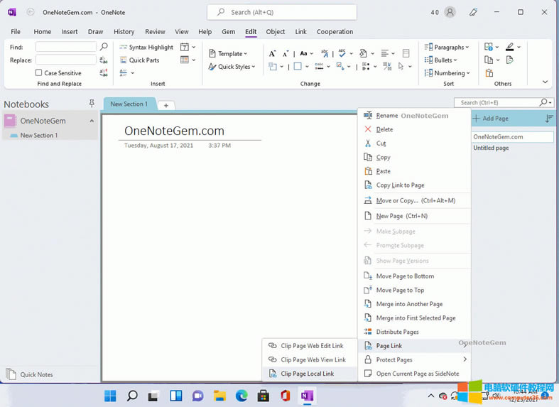 ֹPӛ䌚 Gem for OneNote  OneNote ṩˏƱ朽ӵĹ