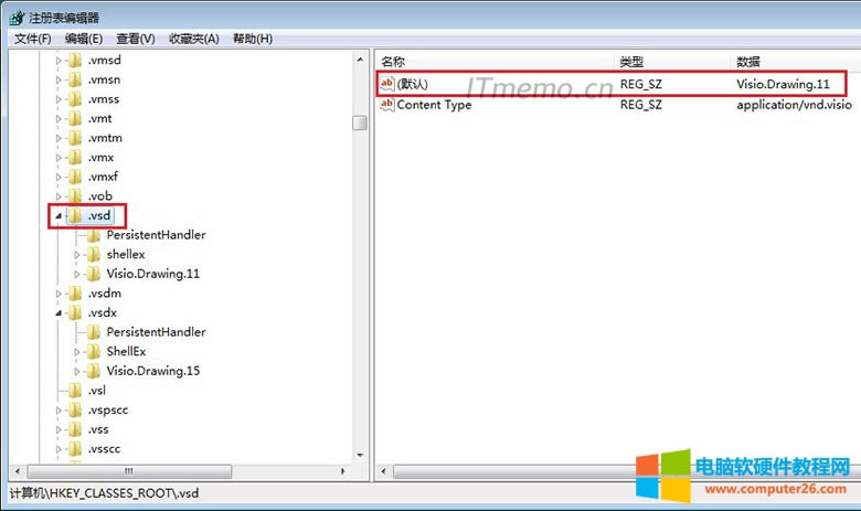 2޸HKEY_CLASSES_ROOT .vsdĬJֵĞVisio.Drawing.11ʹctr+F.vsd