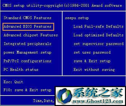 ƄIPϵĹIҵ“Advanced BIOS Features ”܇Mȥ