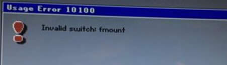 bwin7ŞϵyʧXʾinvalid switch fmount