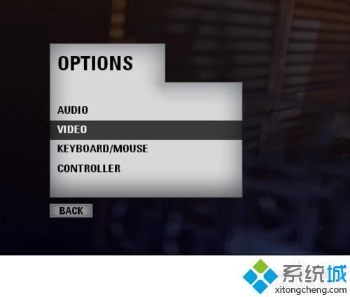 選擇Audio打開視頻設置