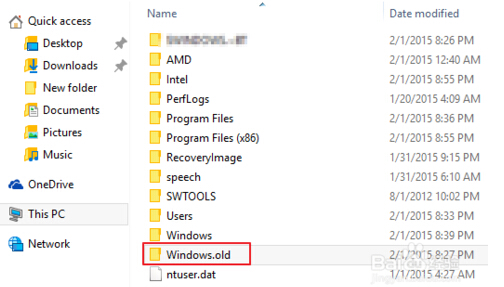 升級Win10系統后怎樣清理舊系統備份Windows.old文件