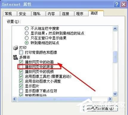 WinXP系統電腦網頁沒有聲音怎么解決？