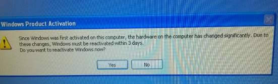 xp英文版開機提示windows producl activation 該怎么辦？