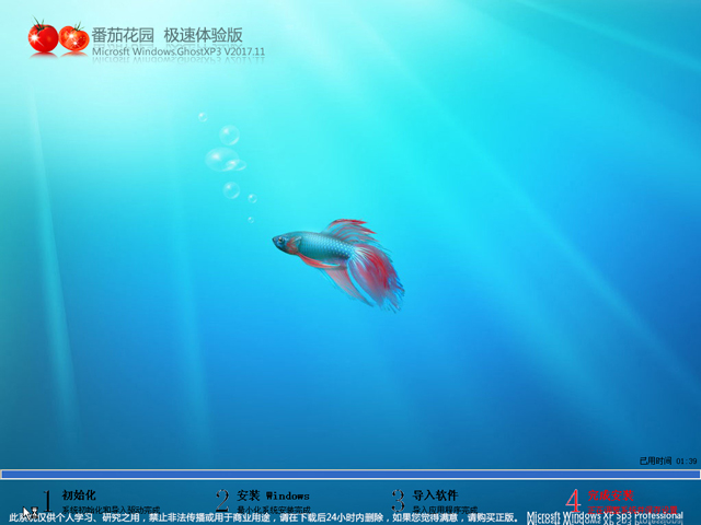 番茄花園 GHOST XP SP3 極速體驗版 V2017.11